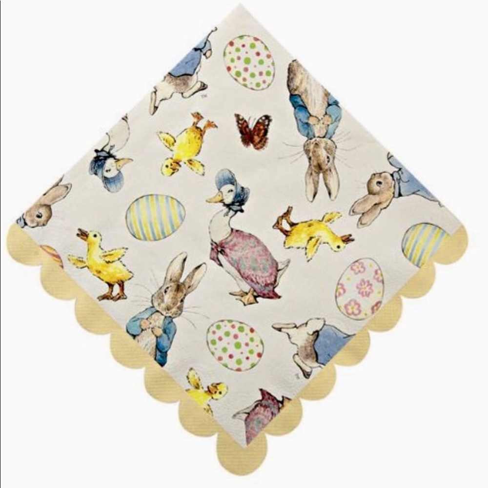 Peter Rabbit napkin four packs of 20 napkins